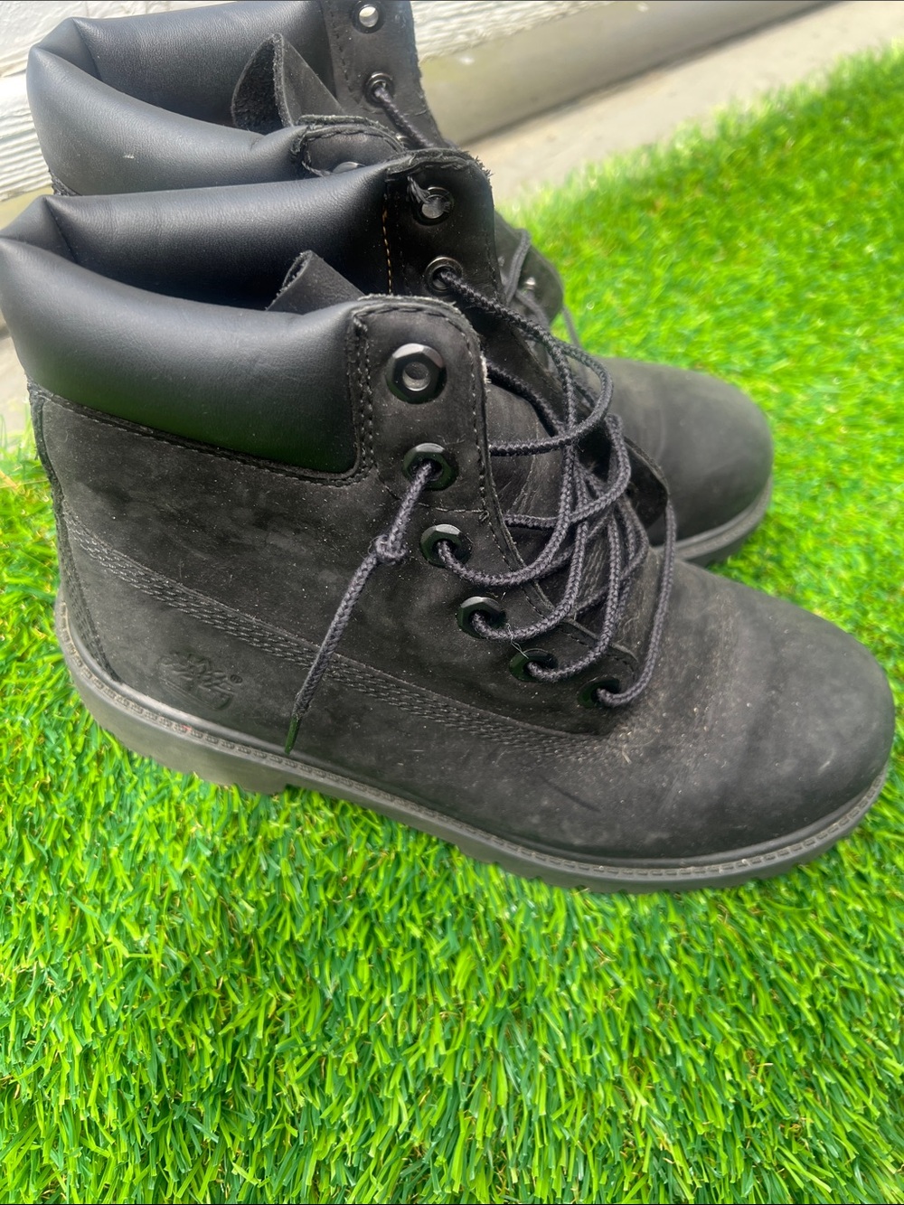 Timberland Black Lace-Up Women's Work Boots